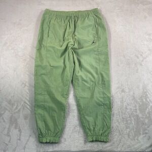 JORDAN Sport Jam Warm-up Pants In Green Men XL Woven Mesh Lined Zip Pockets
